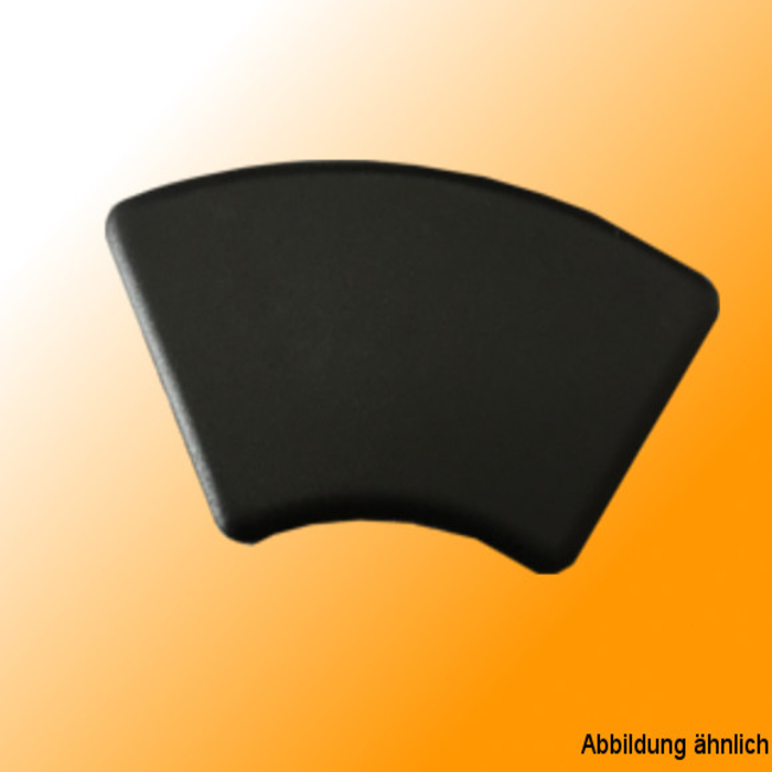 40/80-60° I-Type spår 8 kåpor i svart plast för att täcka framsidan av profilerna
