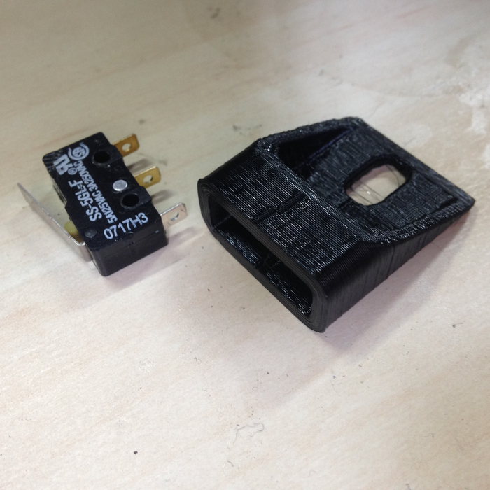 3D Printed switch holder för subminiaure gränslägesbrytare SS-5GL