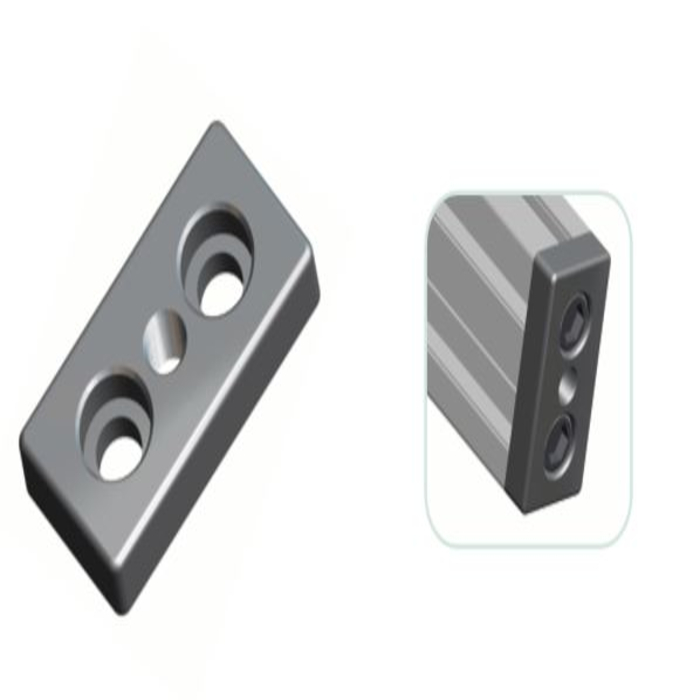 Frakt och basplatta aluminium 40x80 [M8]