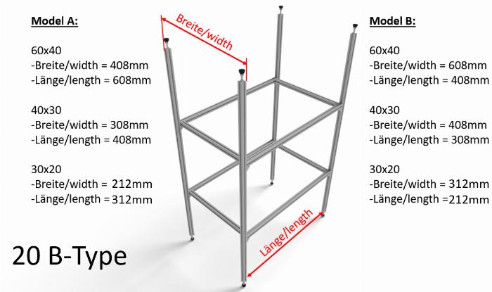 Konfigurator bakgarage med aluminiumprofiler